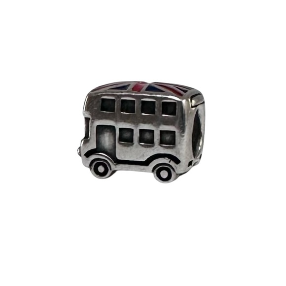 Retired Pandora London Double-Decker Bus Charm Union Jack - Picture 3 of 5